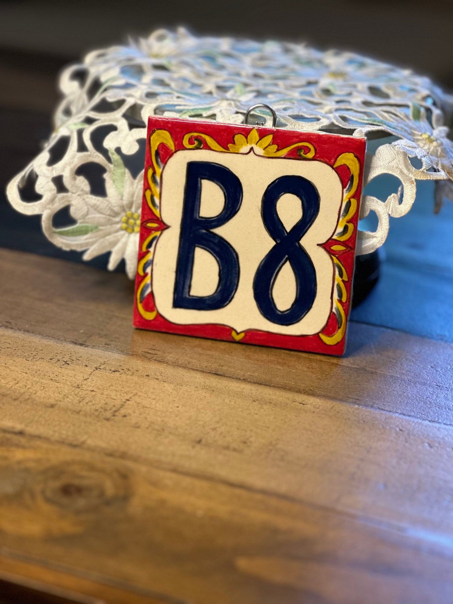 Customizable Home Number Tile Signs