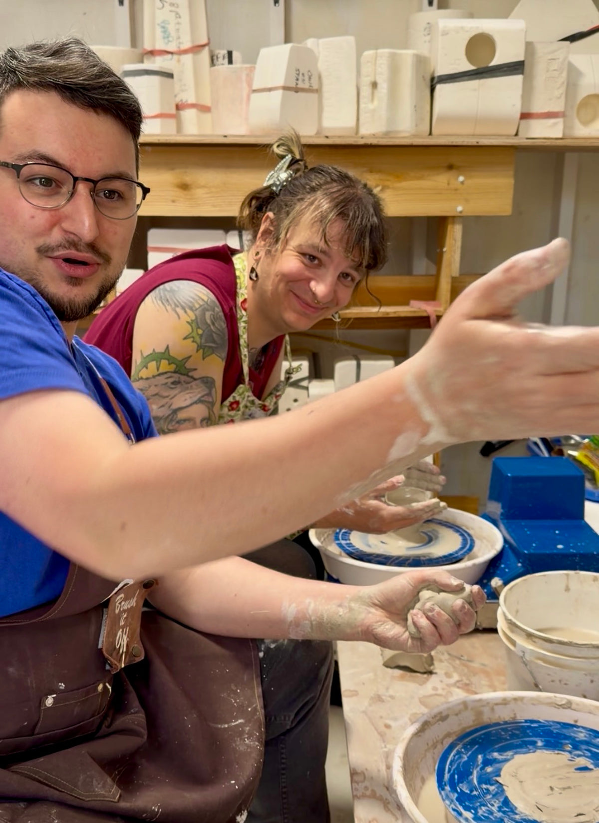 Thursday evening wheel throwing class for beginners